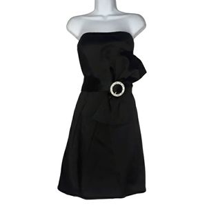 A.B.S. by Allen Schwartz Collection Black Strapless Size 12 Cocktail Dress 12 L